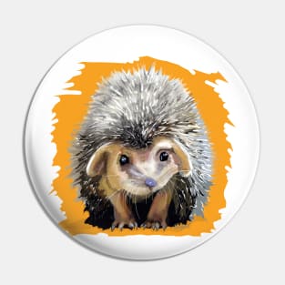 Milligan the hedgehog Pin