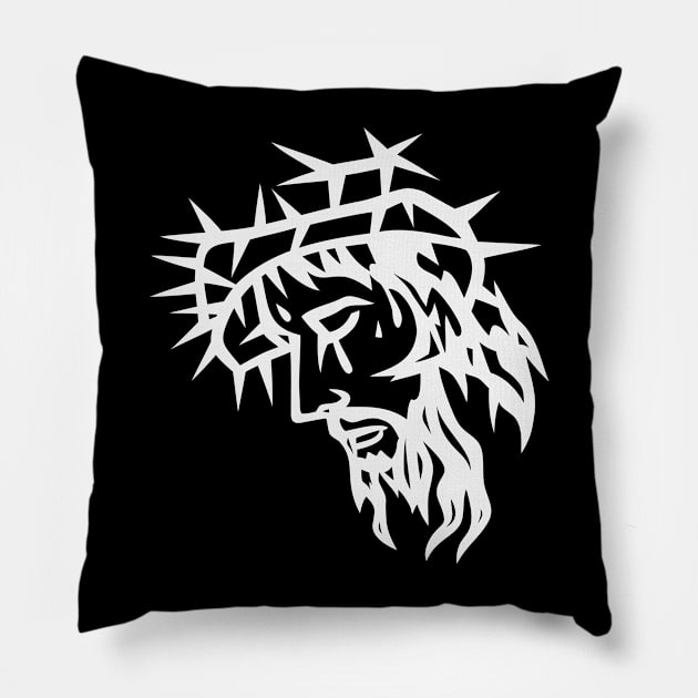 Jesus Face Pillow by martinussumbaji