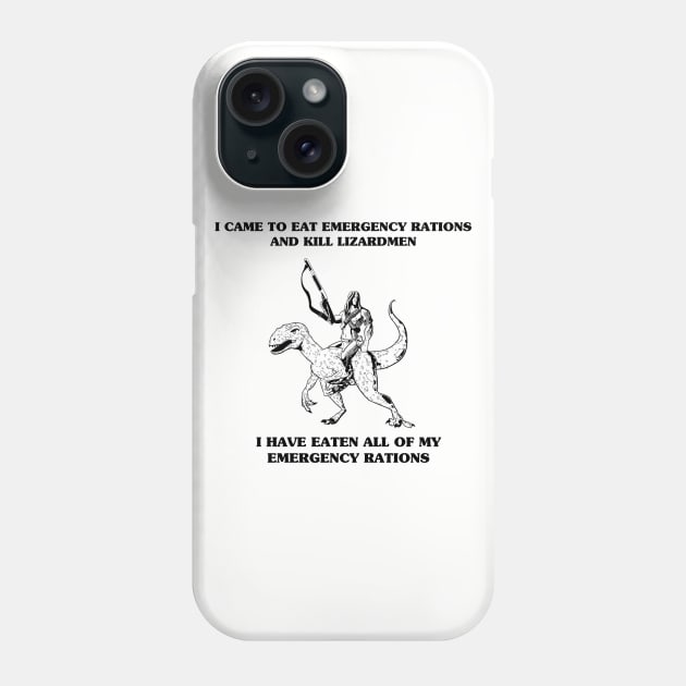 Tyur Riding a Dinosaur Phone Case by cirsova