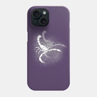 Zodiac sign Scorpio - Black and white lineart Phone Case