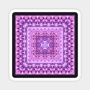 Bright square arabic ornate pattern Magnet