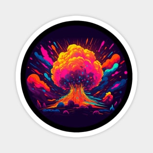 Neon Dreamscape T-Shirt Magnet