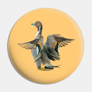 Duck in a flap Pin