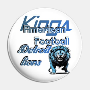 Detroit lions kings Football Pin