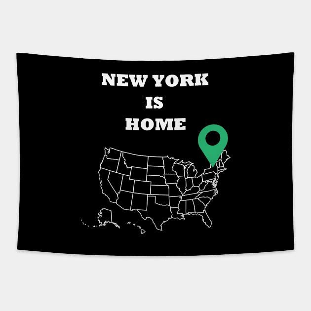 New York is Home Tapestry by PrintedDesigns