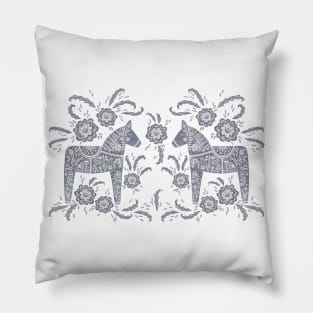 Swedish Dala Horse Pillow