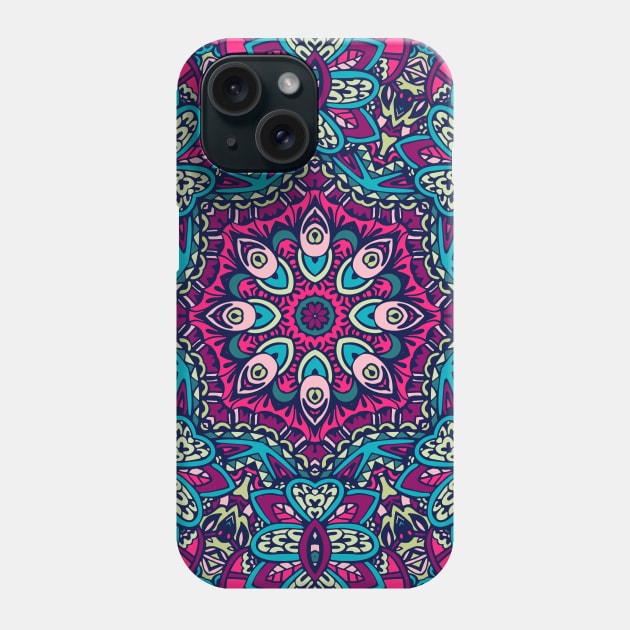 Colorful Mandala Aztec Pattern Indian Mexican Ethnic Oriental Rug Phone Case by jodotodesign