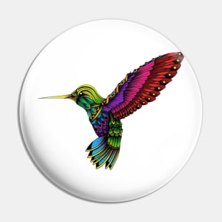 Ornate Hummingbird Pin