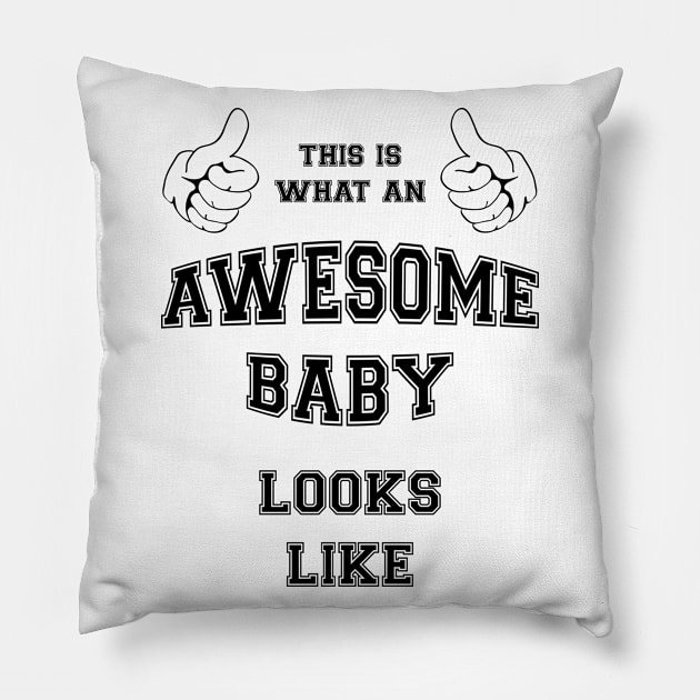 This is what an awesome baby looks like. Pillow by MadebyTigger