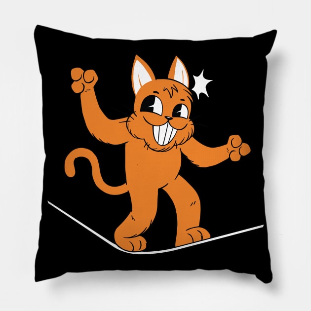 Fontaine Exclusives Devious Cat #157 Pillow by Fontaine Exclusives