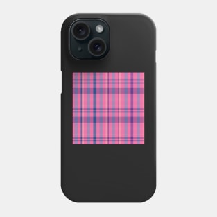 Vaporwave Aesthetic Catriona 2 Hand Drawn Textured Plaid Pattern Phone Case