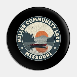 Miller Community Lake Missouri Sunset Pin