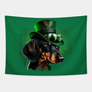 Dachshund St. Patrick's Day Tapestry