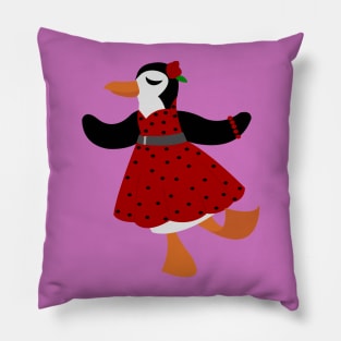 Dapper Day Penguin Pillow