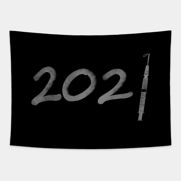 2021, year of hope Tapestry by shackledlettuce