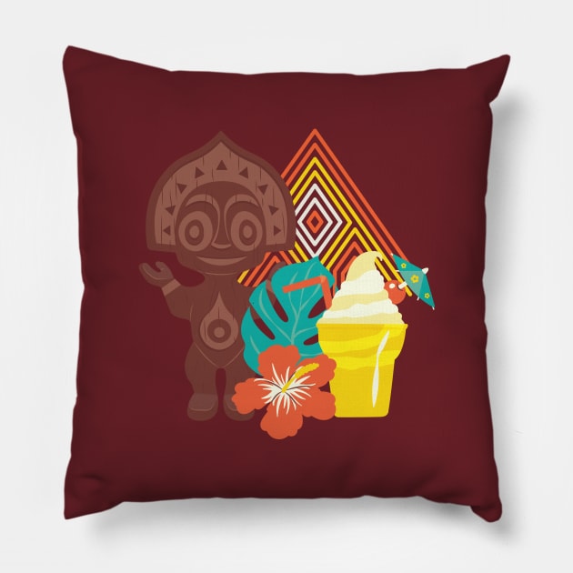 Polynesian Paradise Pillow by SarahLouiseNicholson