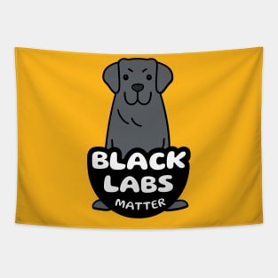 Black Labs Matter Tapestry
