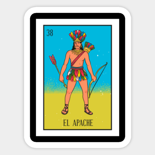 El Apache Loteria Spanish Indian Mexico Card game short sleeve men/'s tee shirt