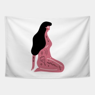 Pink Goddess Tapestry