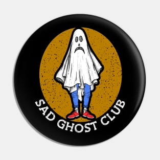 Sad Ghost Club Sadness Art Unhappy Depressed Heartbroken Pin