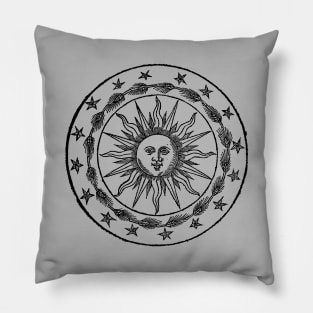 Sun coat of arms. Pillow