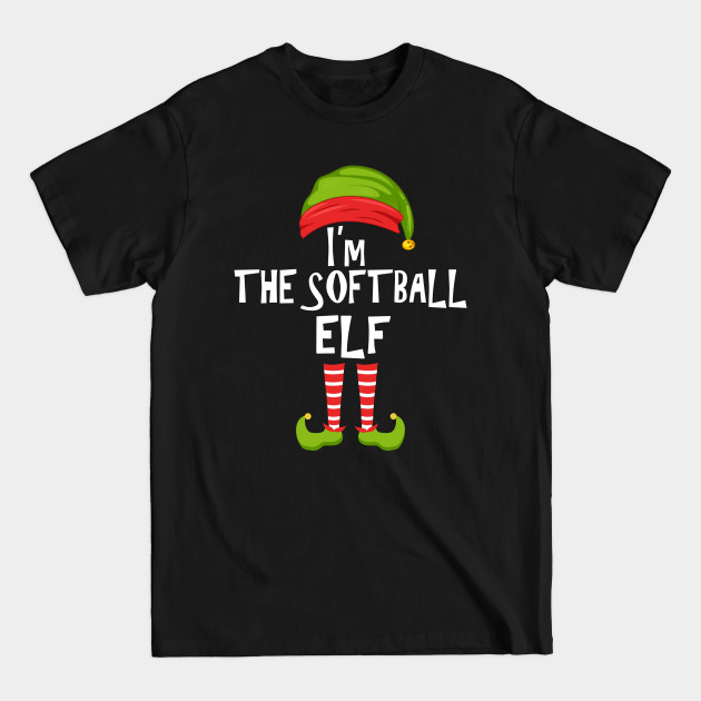 Disover I'm The Softball Elf Matching Family Christmas Party Pajama - Elf Matching Family Group Christmas P - T-Shirt