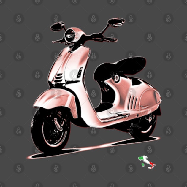 Vespa Italia flag by hottehue