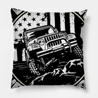 A Little Dirt Never Hurt Funny 4x4 Offroad Pillow