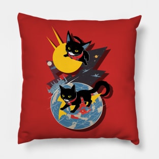 Cats in Space Pillow