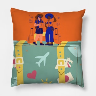 Travel On My Mind Pillow
