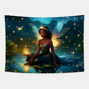 Pond Fairy Princess Tapestry