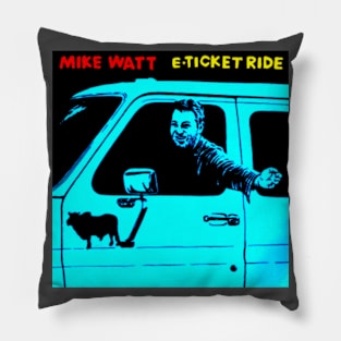 e ticket ride Punk alternative 1995 Throwback Pillow