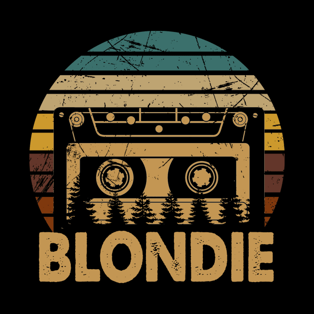 Blondie Retro Name Flowers Limited Edition Classic Styles by Skateboarding Flaming Skeleton