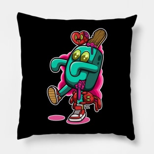 zombie ice cream Pillow