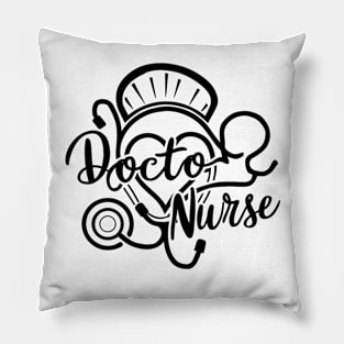 Doctor and nurse as lovers Pillow