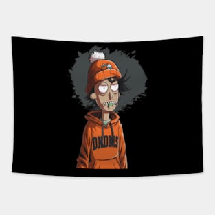 Animated Heroics Vs Orioles Logo Tapestry