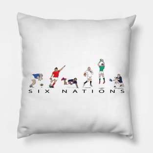 Six Nations rugby players England France Wales Scotland Ireland Italy Pillow