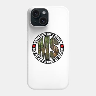 Heart Stays Home - Mississippi Phone Case