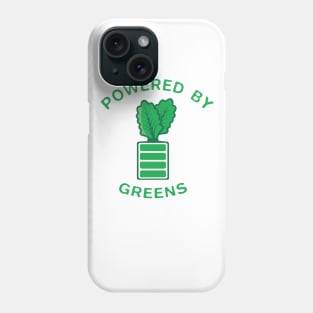 Vegan T-Shirt / Powered By Plants / Funny Vegan T-Shirt / Powered By Greens / Vegan Power Phone Case