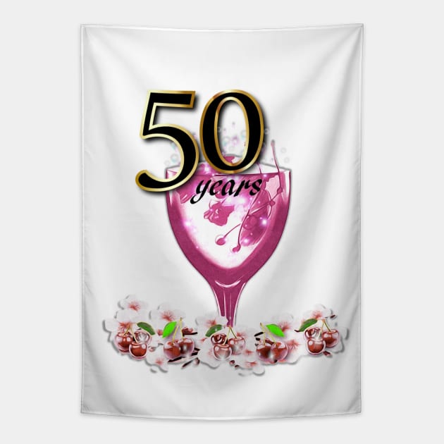 50 Years Celebration Tapestry by KC Morcom aka KCM Gems n Bling aka KCM Inspirations