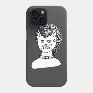 Tired Cat the Punk Phone Case