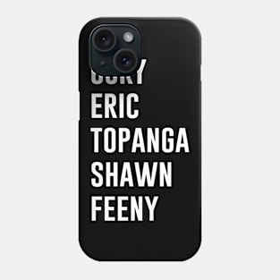 Boy Meets World Names Phone Case