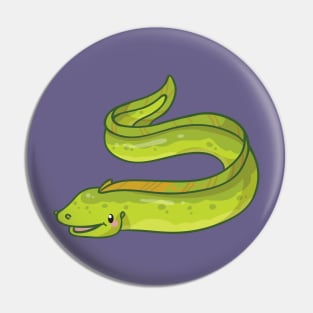 Green Moray Eel Pin