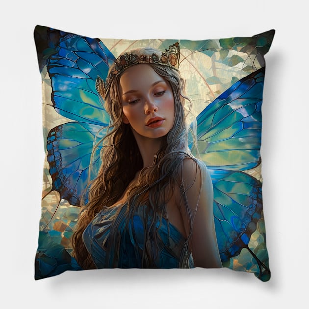 Buterfly lady Pillow by artmysterious