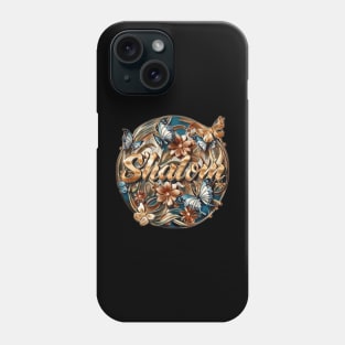 Shalom Floral Butterflies Phone Case