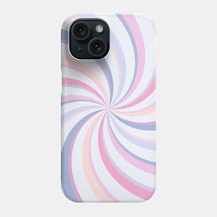 Swirls Pink Blue Peach Phone Case