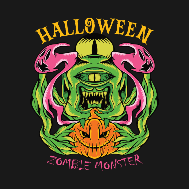 Halloween Zombie Monster by FlitStudio