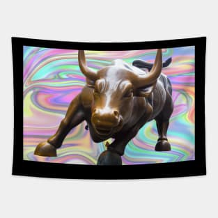 abstract bull streetwear design Tapestry