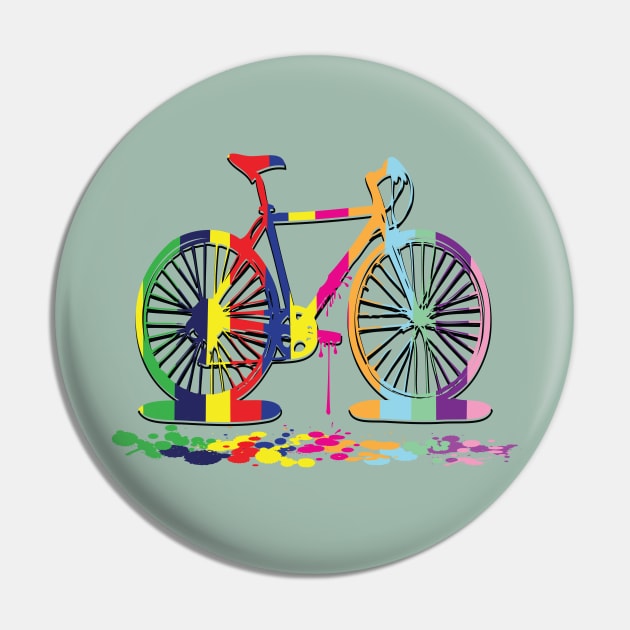 colorful bicycle Pin by CindyS