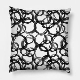 Grunge circle effect Pillow